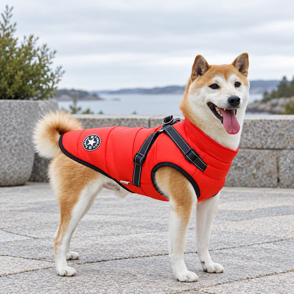 TassVarm™ – Varm hundjacka med sele
